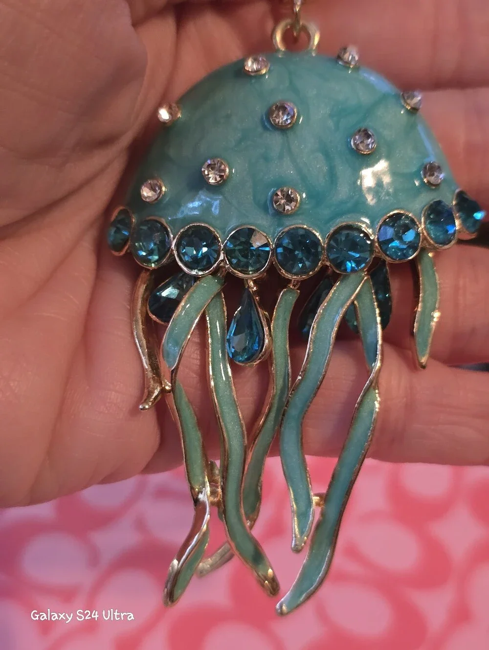 Beautiful Jellyfish Bag Charm/ Keychain NEW